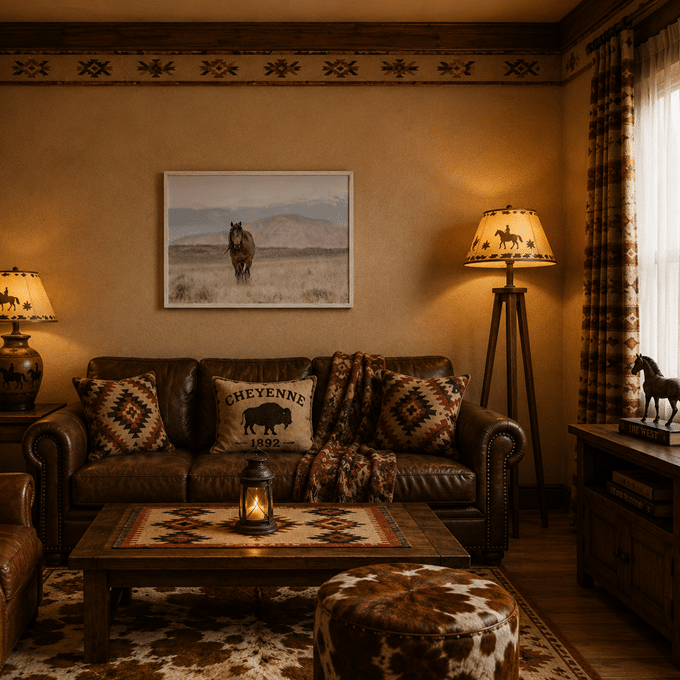 Toile photo étalon sauvage grand ouest (1)