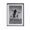 Toile western cinéma noir et blanc revolver bandit