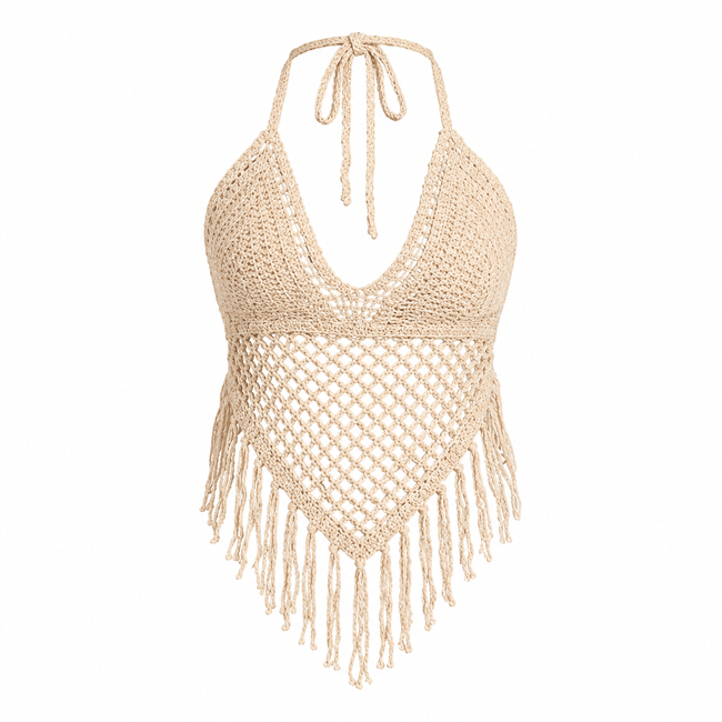 Top crochet franges bohème (3)