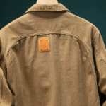Veste western femme vintage en toile brune (7)