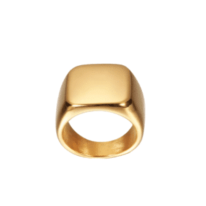 Bague chevalière homme dorée style Western Vintage