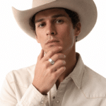 Bague cowboy argent 925 brossé minimaliste (1)