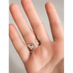 Bague western argent brut artisanal (2)