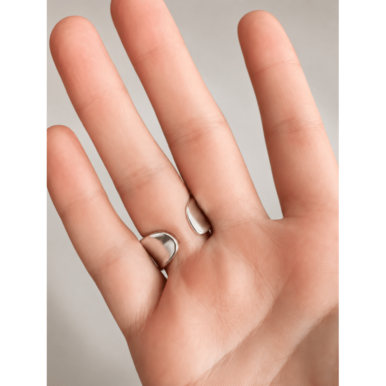 Bague western argent brut artisanal (2)