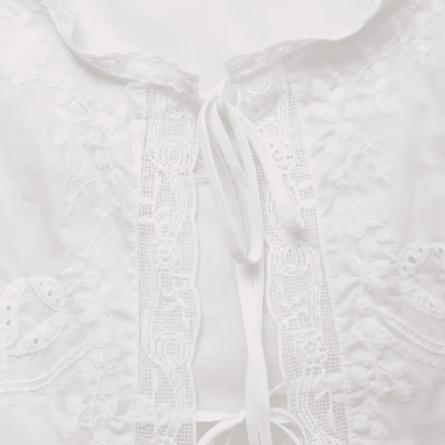 Blouse femme blanche sans manches à dentelle style western bohème (3)