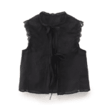 Blouse femme blanche sans manches à dentelle style western bohème (7)