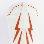 Botte western femme cuir vegan blanc cassé à éclairs rétro rouges (8)