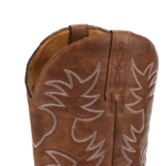 Bottes Cowboy femme marron brodées style western (1)