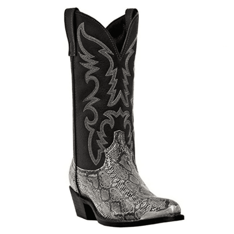 Santiags western femme motif python3
