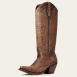 Bottes cowboy femme marron style cuir vintage iconique (5)