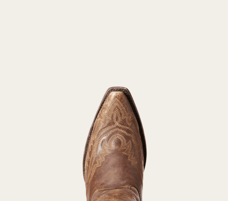 Bottes cowboy femme marron style cuir vintage iconique (6)