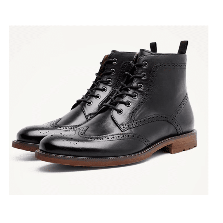 Bottines Cowboy cuir prestige noir intense (1)