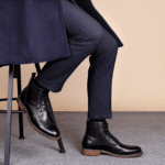 Bottines Cowboy cuir prestige noir intense (2)