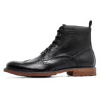 Bottines Cowboy cuir prestige noir intense (4)