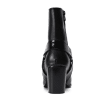Bottines country homme cuir véritable avec anneau métallique (1)