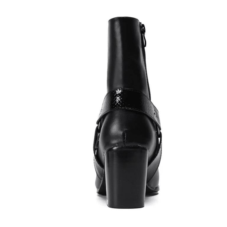 Bottines country homme cuir véritable avec anneau métallique (1)