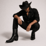 Bottines country homme cuir véritable avec anneau métallique (3)