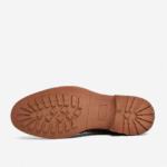 Bottines cowboy country en cuir marron patiné (4)