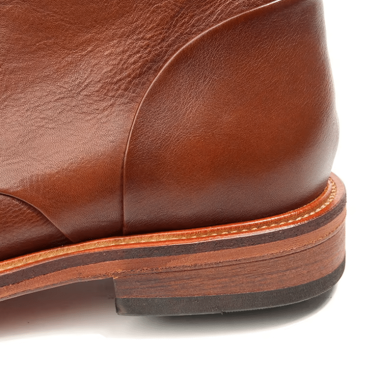 Bottines vintage homme en cuir de vache faites main style western (11)
