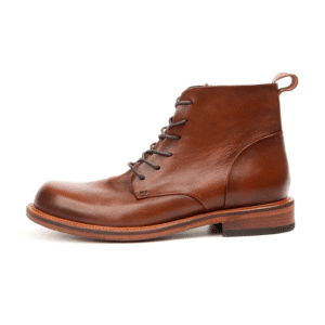 Bottines vintage homme en cuir de vache faites main style western