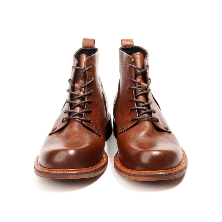 Bottines vintage homme en cuir de vache faites main style western (5)