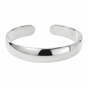 Bracelet bohème jonc ouvert en argent 925 finition polie