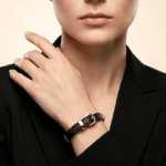 Bracelet femme country en cuir avec fleurs (3)