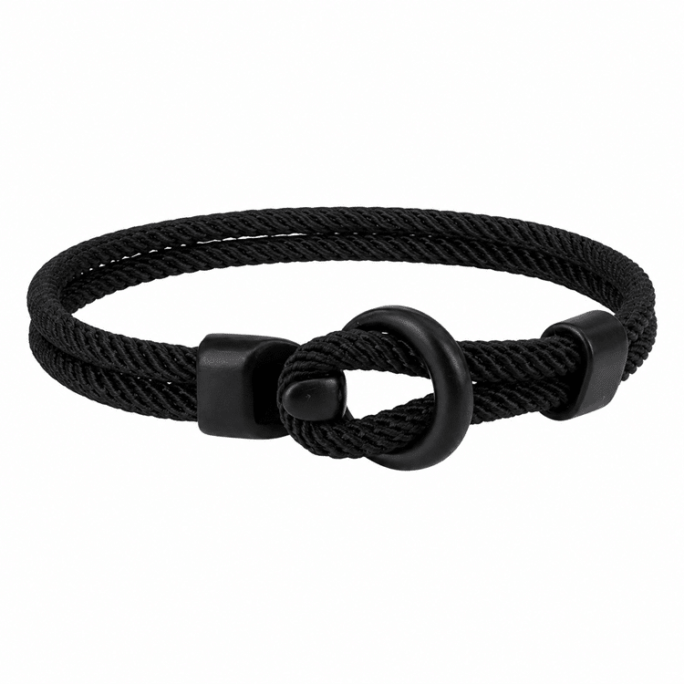 Bracelet western moderne à corde tressé unisexe (1)