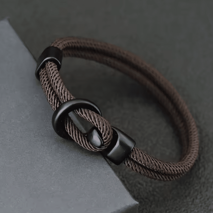 Bracelet western moderne à corde tressé unisexe (2)