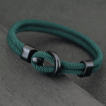 Bracelet western moderne à corde tressé unisexe (4)