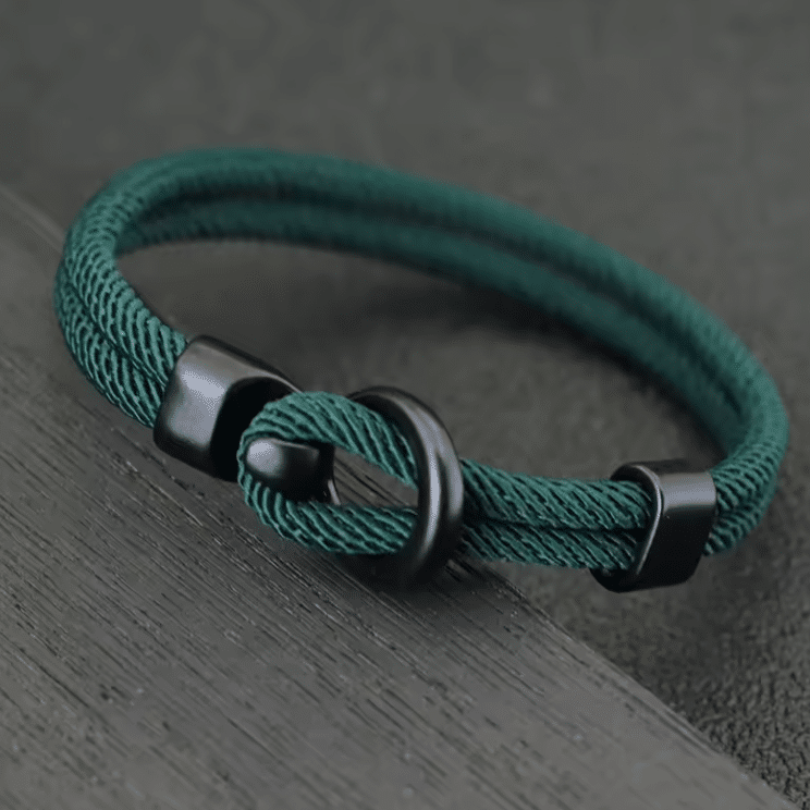 Bracelet western moderne à corde tressé unisexe (4)