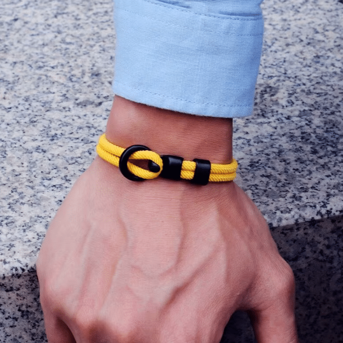 Bracelet western moderne à corde tressé unisexe (5)