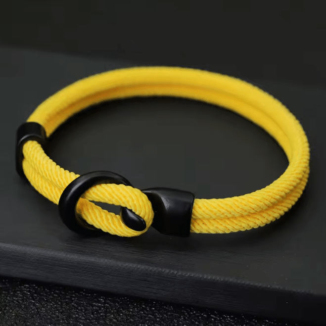 Bracelet western moderne à corde tressé unisexe (7)