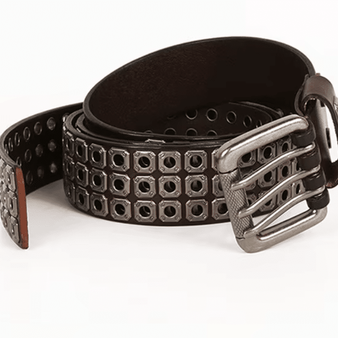 Ceinture cowboy cuir full Metal Rock Vintage (1)