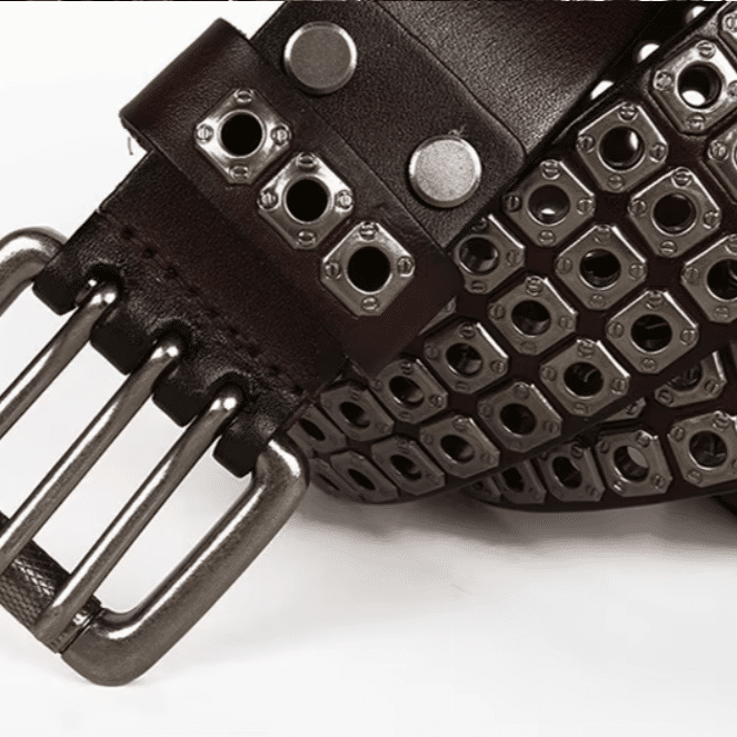 Ceinture cowboy cuir full Metal Rock Vintage (10)