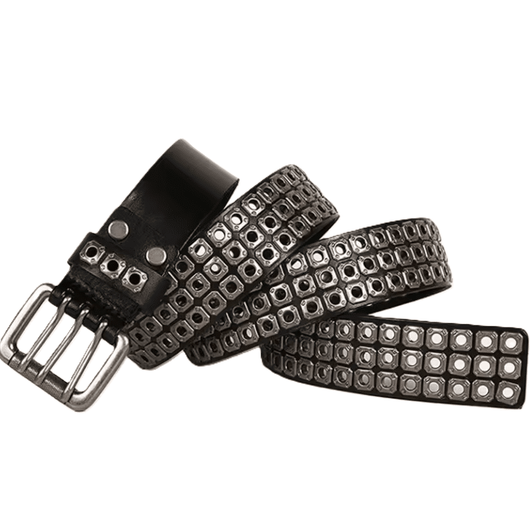 Ceinture cowboy cuir full Metal Rock Vintage (9)