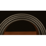 Ceinture cowboy cuir noire embossée avec boucle aigle dorée (1)
