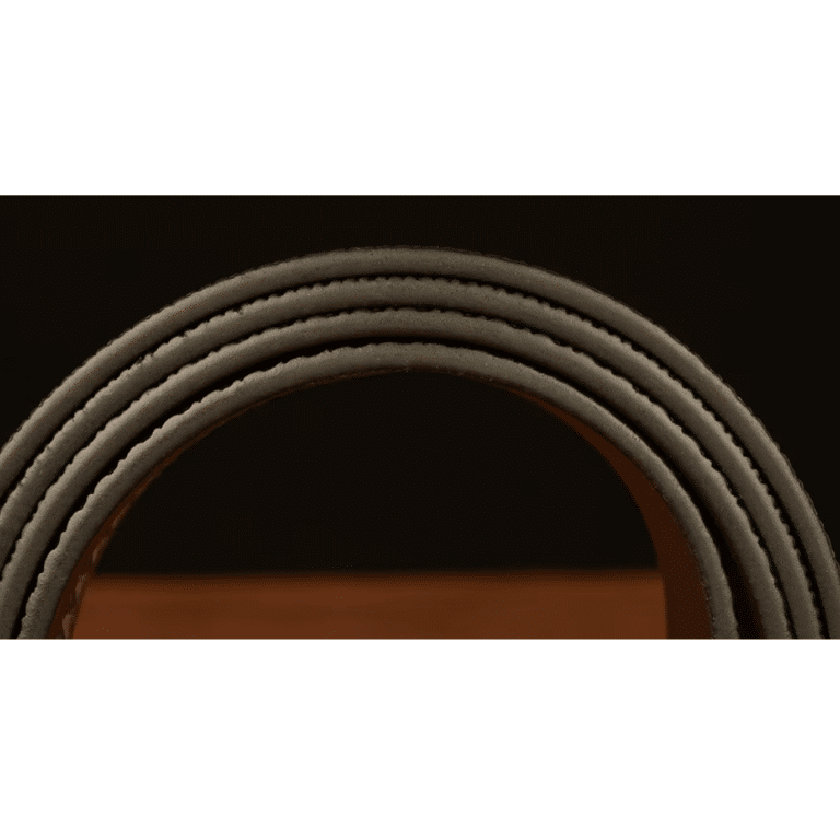 Ceinture cowboy cuir noire embossée avec boucle aigle dorée (1)