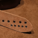 Ceinture cowboy cuir vintage rivets et tête de mort (6)