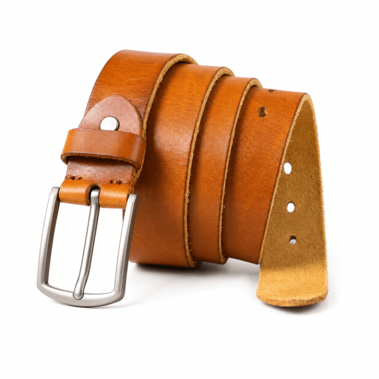 Ceinture cowboy homme en cuir italien artisanal (9)