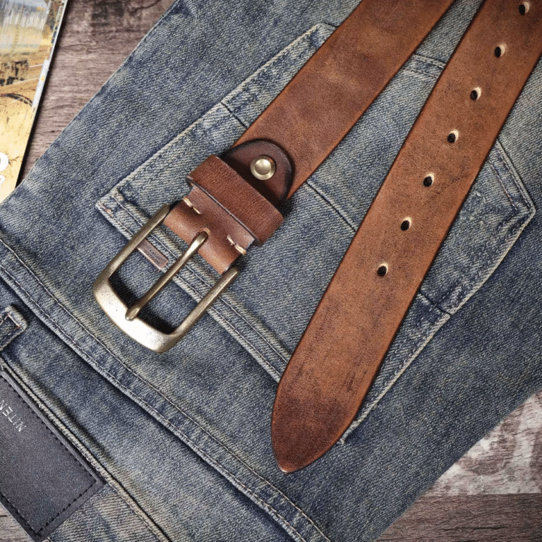 Ceinture cuir femme marron ranch (13)