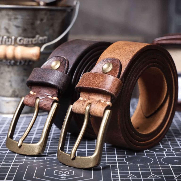 Ceinture cuir femme marron ranch (5)