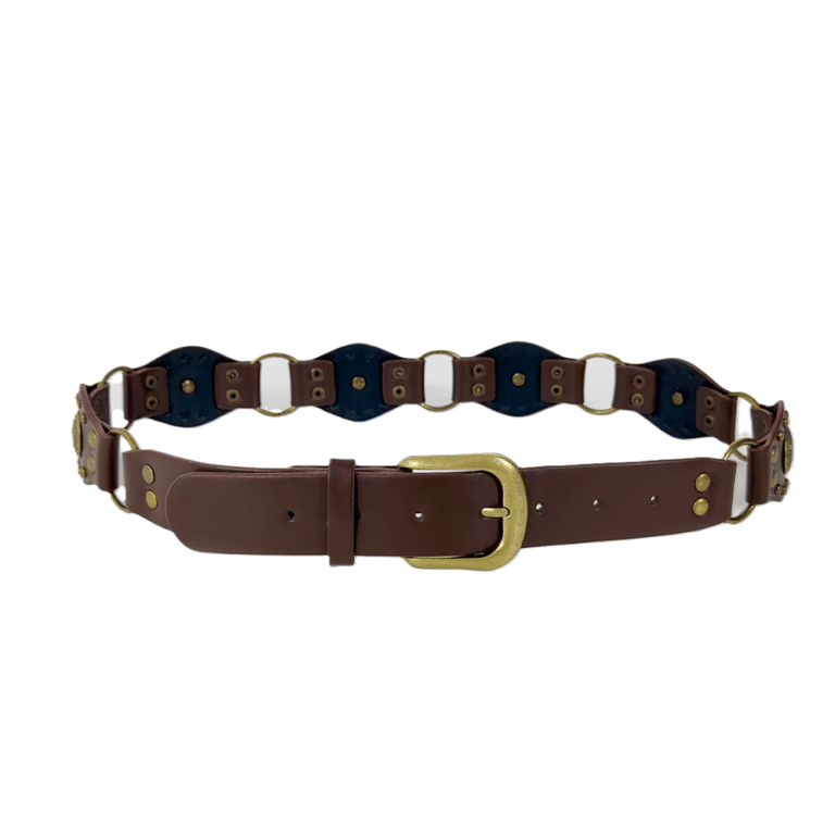 Ceinture western femme médaillons vintage métalliques (2)
