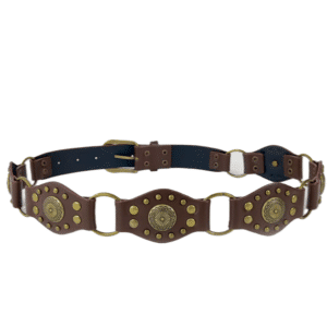 Ceinture western femme médaillons vintage métalliques