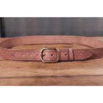 Ceinture western homme en cuir motifs géométriques (8)