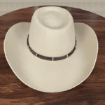 Chapeau cowboy blanc ivoire laine naturelle premium (2)