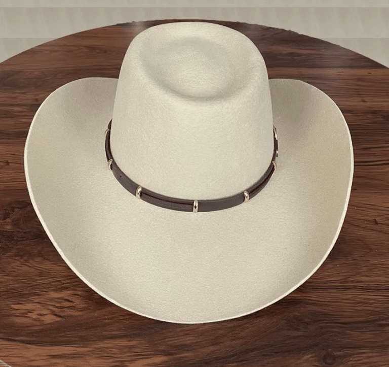 Chapeau cowboy blanc ivoire laine naturelle premium (2)