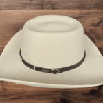 Chapeau cowboy blanc ivoire laine naturelle premium (7)
