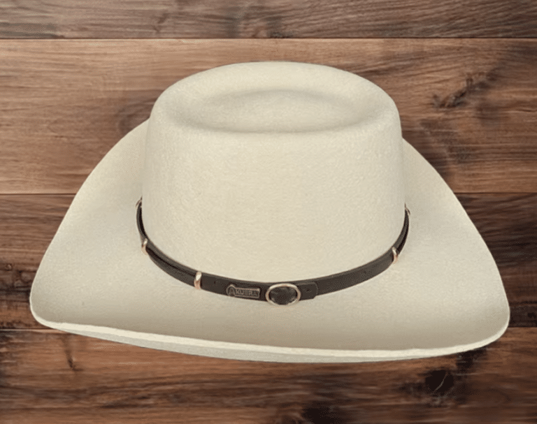 Chapeau cowboy blanc ivoire laine naturelle premium (7)