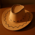 Chapeau cowboy enfant marron à tour de tête réglable (3)
